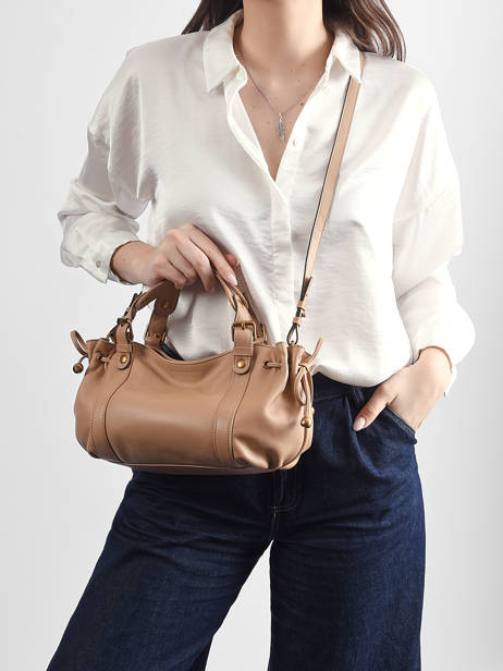 Cross Body Tas Icone Leder Gerard darel Beige icone DDS73410 ander zicht 1